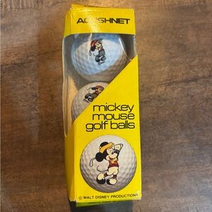 Titleist vintage Mickey Mouse Golf Balls - White